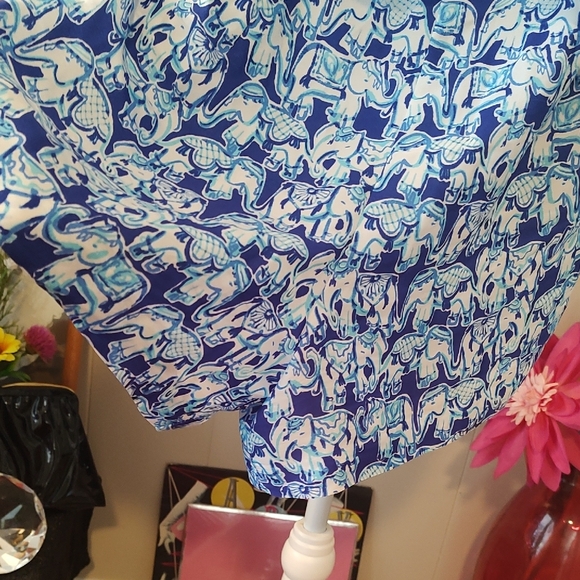 Lilly Pulitzer Elephant Print Romper XS - Picture 5 of 13